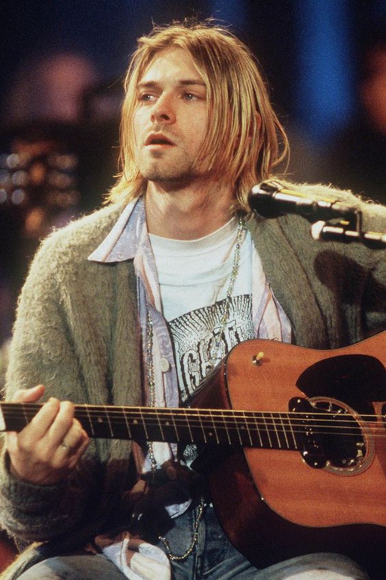 Kurt Cobain icone du style grunge