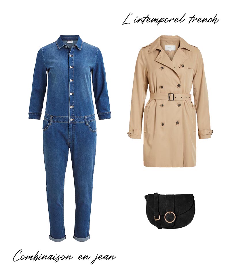 trench combinaison jean