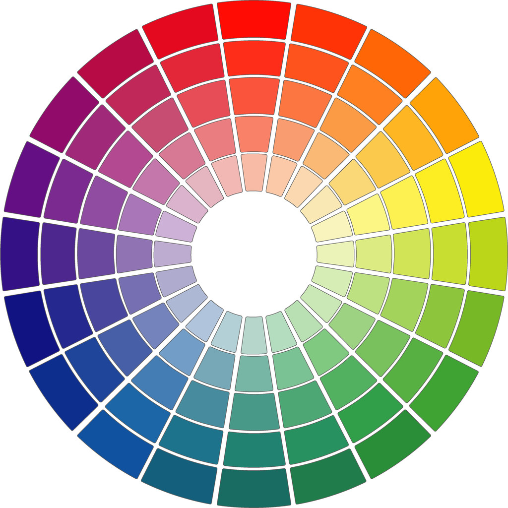 cercle chromatique color block