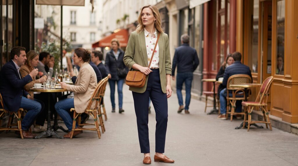 Look Casual chic porté