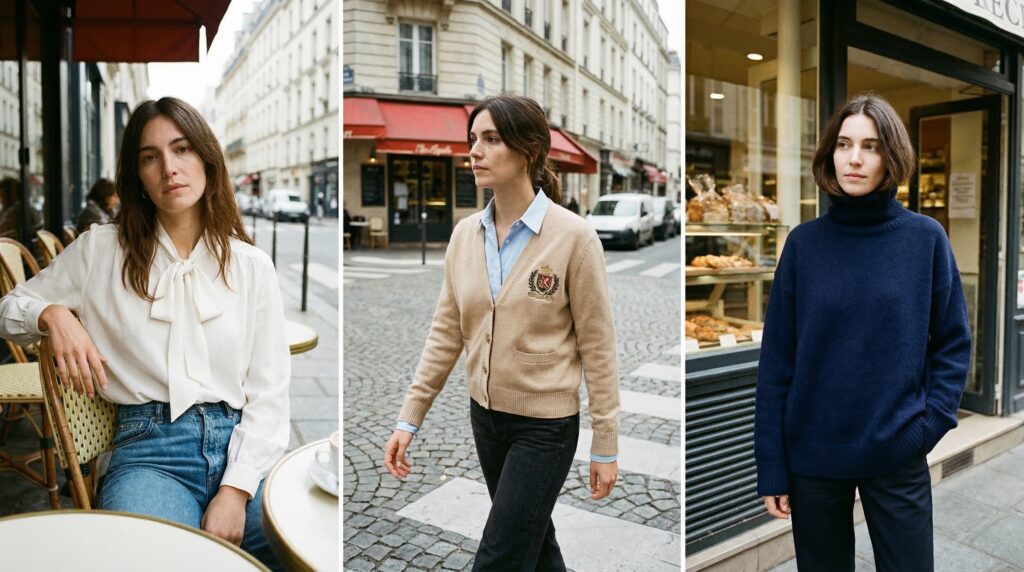 hauts style preppy femme