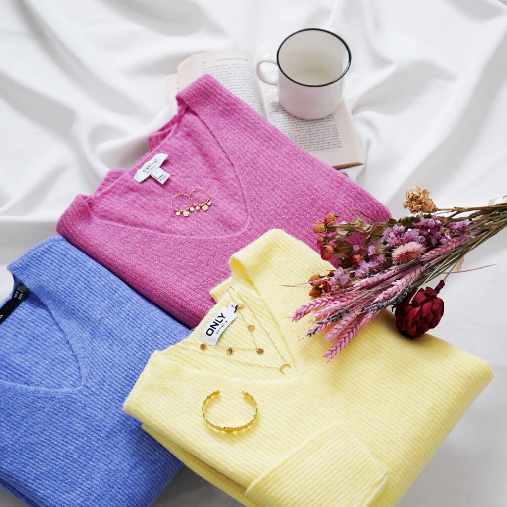 pull maille femme coloré 