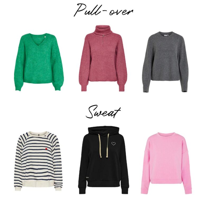 Quelle est la différence entre un pull et un sweat
