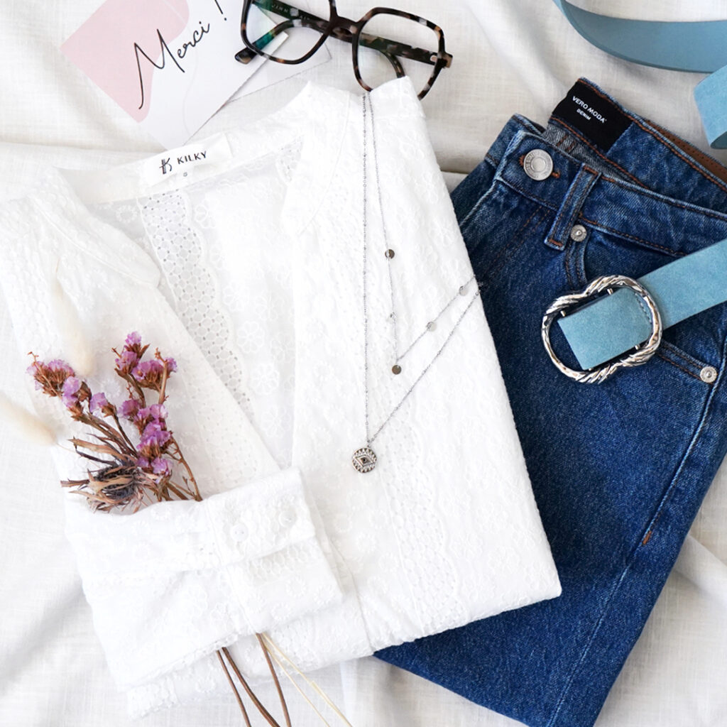 look Clic and Fit blouse jean 