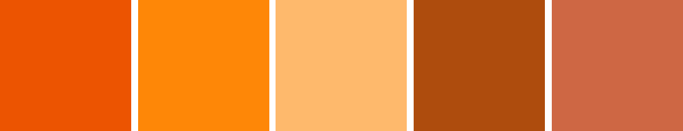 colorimétrie orange yeux bleus