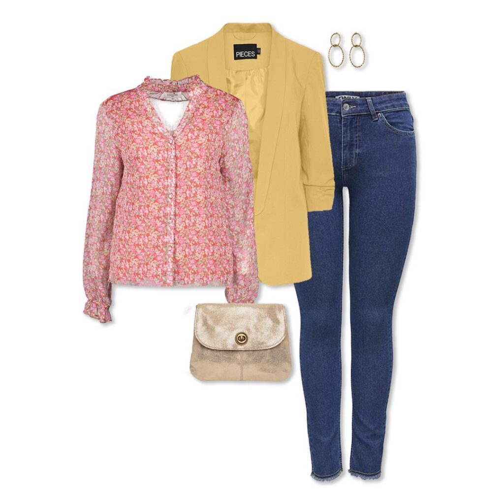 Look rouge et jaune