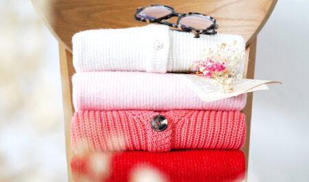 pull femme col V et col rond