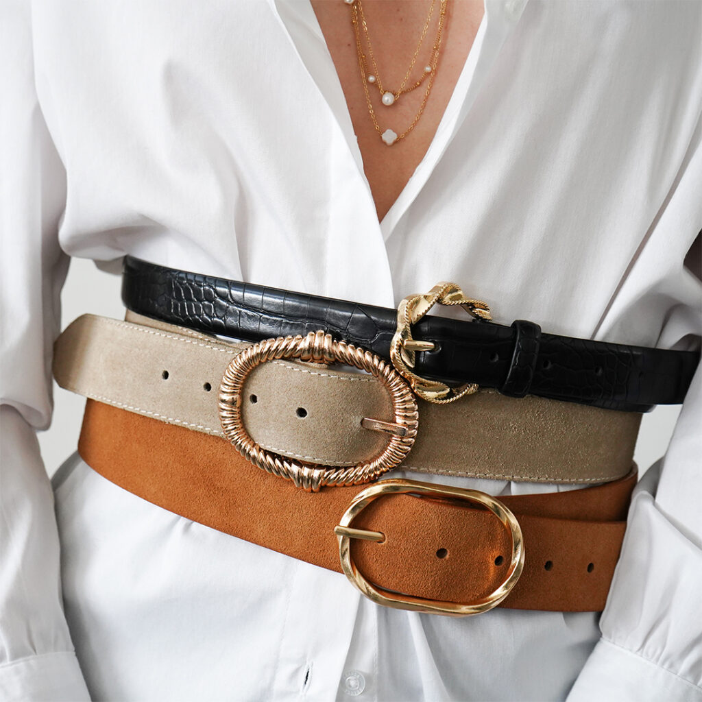ceintures femmes cuir daim