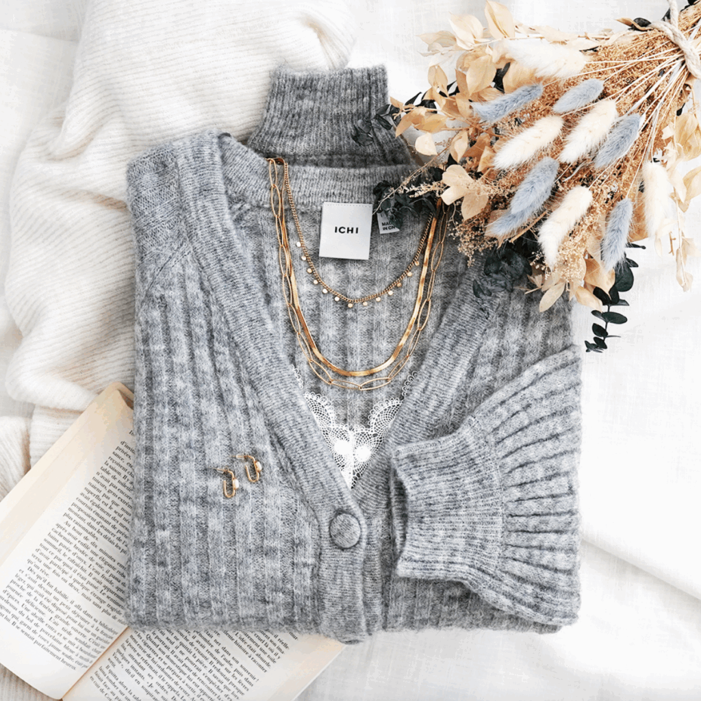 cardigan gris