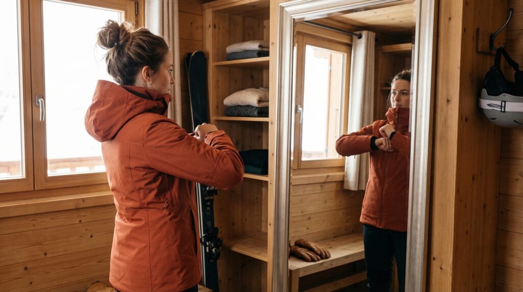 Veste ski femme coupe